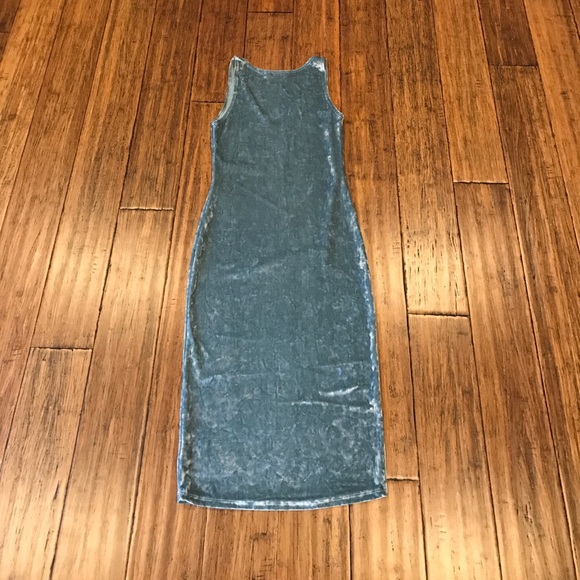 [LAST ONE] Indigo Velvet Tank Dress - Picture 4 of 4